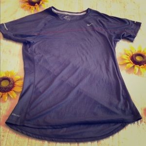 Nike Gray Running Dri Fit Top